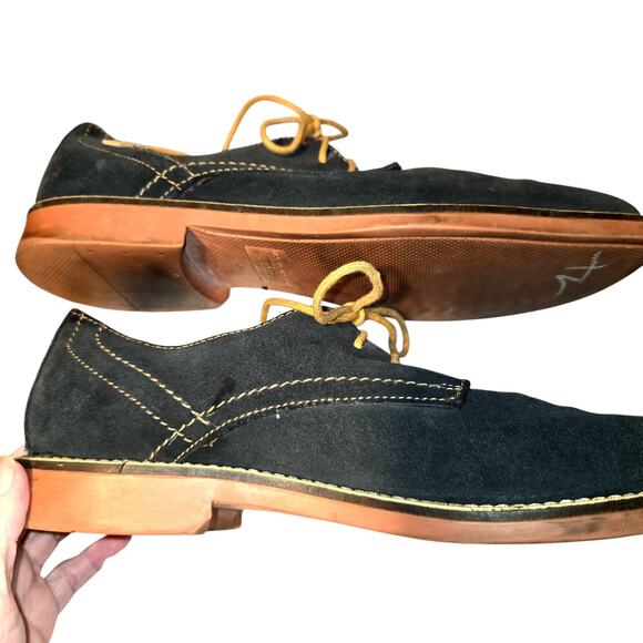 Skechers Mark Nason 12 Blue Memory Foam Men's Causal Tennis Sneaker Shoes Ties - Picture 5 of 8